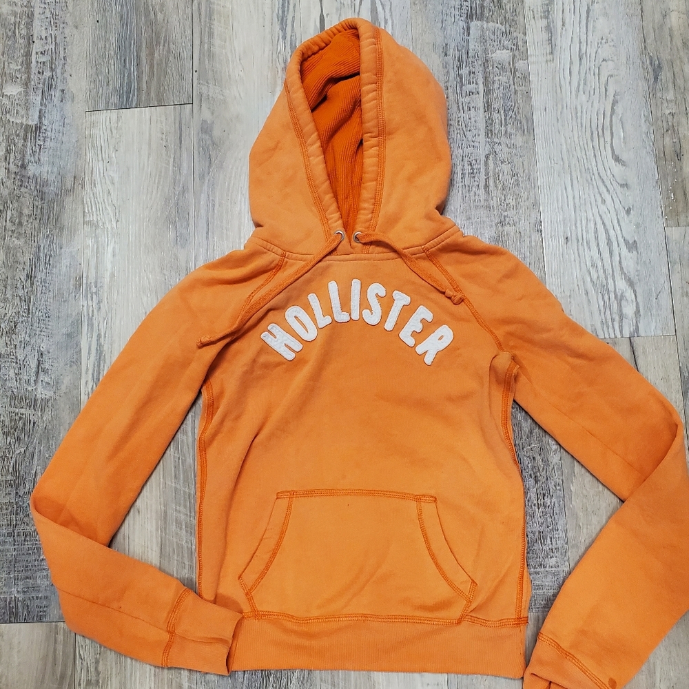 Orange Hollister Hoodie, Size Small.